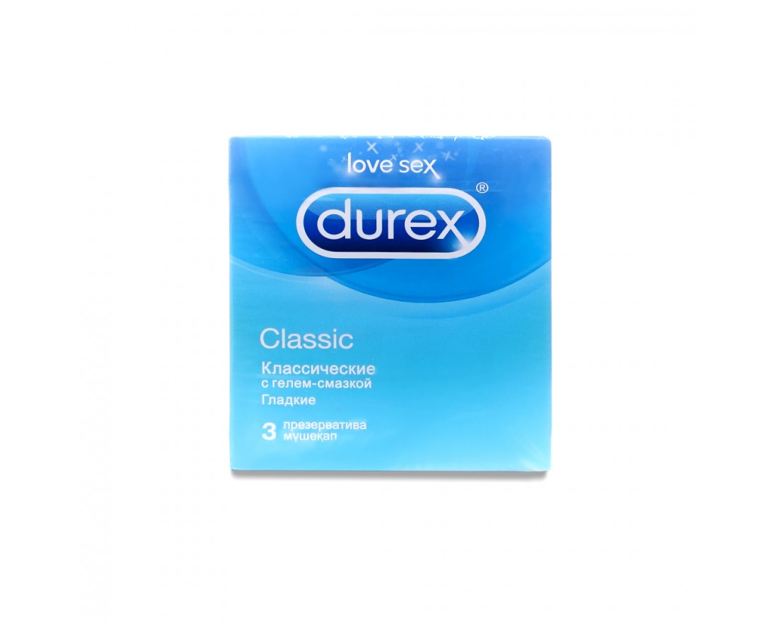 Презервативы Durex Classic, 3 шт 8103475 - Durex - Классические презервативы - Купить