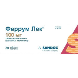 Феррум Лек 100 мг №30 Феррум Лек 100 мг №30