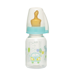 NIP Бутылочка пластиковая "Family" 125 мл с соской латекс,р-р-1 NIP Бутылочка пластиковая "Family" 125 мл с соской латекс,р-р-1