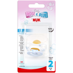 NUK Соска-пустышка латекс 6-18 мес Classic Baby Blue 10733774