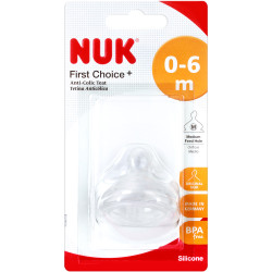 NUK Соска силикон 0-6 мес First Choice Plus M 10709253