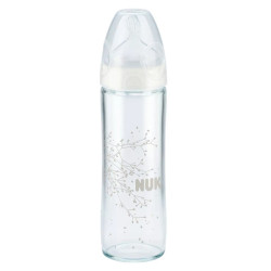 NUK Бутылочка New classic 240 мл с силиконовой соской 