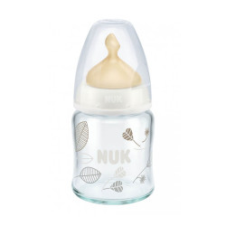 NUK Бутылка стекло 120мл с лат