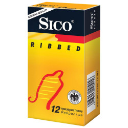 Sico Презервативы №12 Ribbed ребристая поверхность