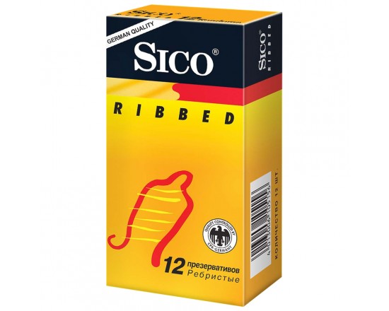 Sico Презервативы №12 Ribbed ребристая поверхность