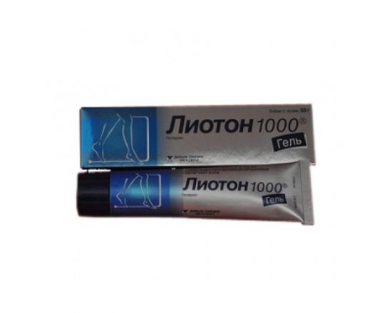 Лиотон 100000 ЕД/100 г 50 г гель наружн.