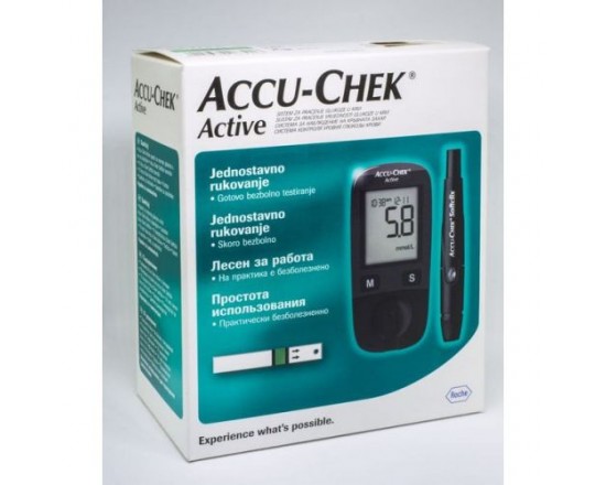 Глюкометр Accu-Chek Active 10 тест-пол. Комплект