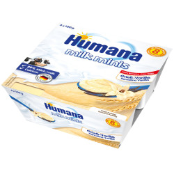 HUMANA Десерт Milk Minis Ваниль 4*100гр