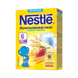 Нестле Каша молочная 220 г Мультизл.груша.персик