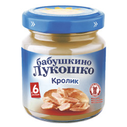 Бабушкино лукошко 100 г пюре кролик