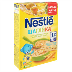 Нестле каша сух мол.5 злаков яблоко банан груша  каша молочная, 220 г 