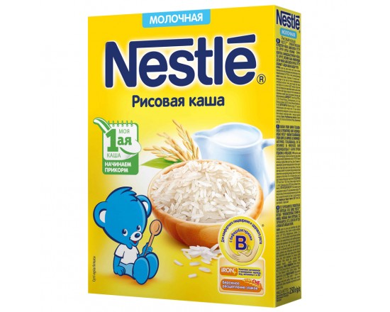 Нестле Каша зерновая молочно рисовая каша 220 гр