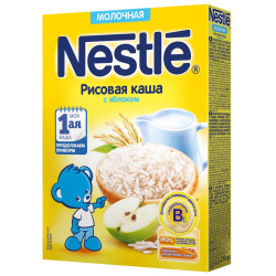 Нестле Каша зернов молочно рисовая каша яблоко 