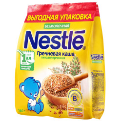 Нестле зерновая гречневая каша пакет 160гр
