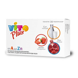 Витаминно-минеральный комплекс от А до Zn №30 табл. Vito Plus