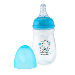 HAPPY CARE Бутылочка для кормления из полипропилена Classic с силиконовой соской 125 мл HAPPY CARE Бутылочка для кормления из полипропилена Classic с силиконовой соской 125 мл