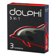 DOLPHI 3в1  №3  Презервативы латексные DOLPHI 3в1  №3  Презервативы латексные
