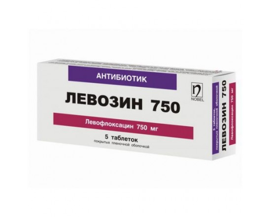 Левозин 750 мг №5 табл.