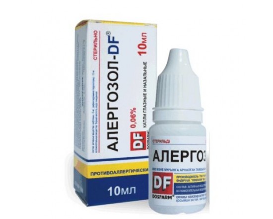 Алергозол-DF 0,06% 10 мл капли глазн./наз.