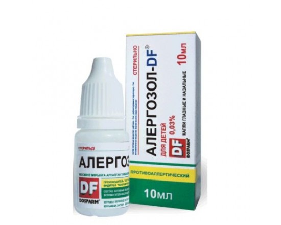 Алергозол-DF 0,03% 10 мл капли глазн./наз.
