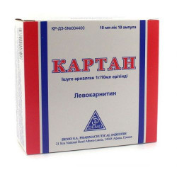 Картан 1 г/10 мл №10 р-р д/приема внутрь флак. Картан 1 г/10 мл №10 р-р д/приема внутрь флак.