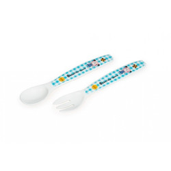 HAPPY CARE Набор ложка+вилка с картинками на ручках HAPPY CARE Набор ложка+вилка с картинками на ручках