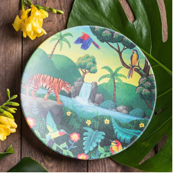 Бамбуковая тарелка Chasing Waterfall