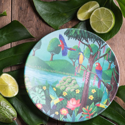 Бамбуковая тарелка Bird Paradise 