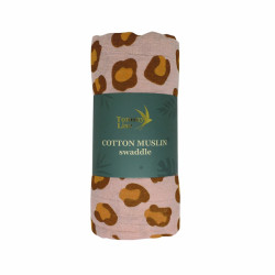 Муслиновая пеленка Coral Leopard