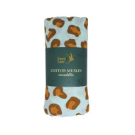 Муслиновая пеленка Blue Leopard