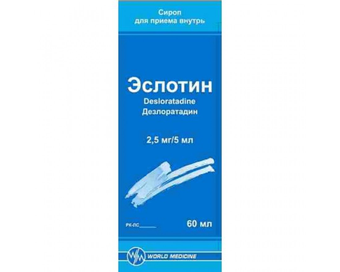 Эслонтин таблетки. Эслотин сироп 2,5мг 5мл 60мл. Эслотин 5 мг №10. Эслотин таб 5мг №10. Дезлоратадин Эслотин.