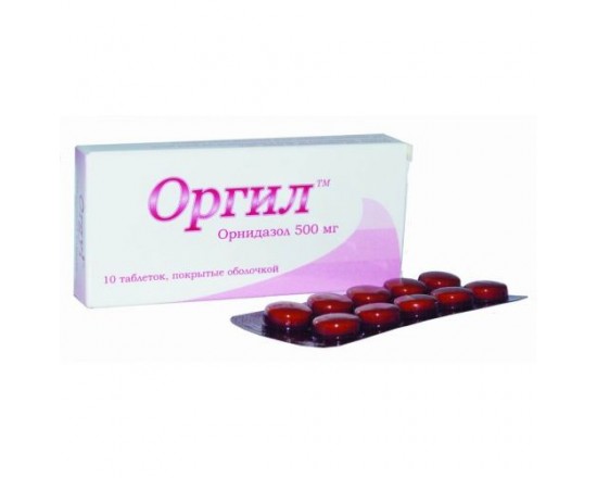 Оргил™ 500 мг №10 табл.п.о.